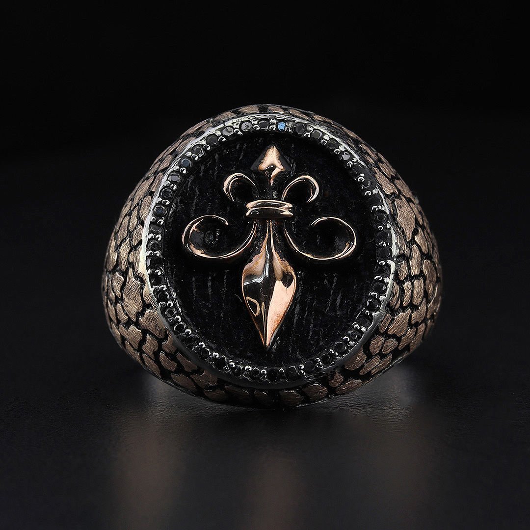 Fleur de Lis Gümüş Yüzük 123