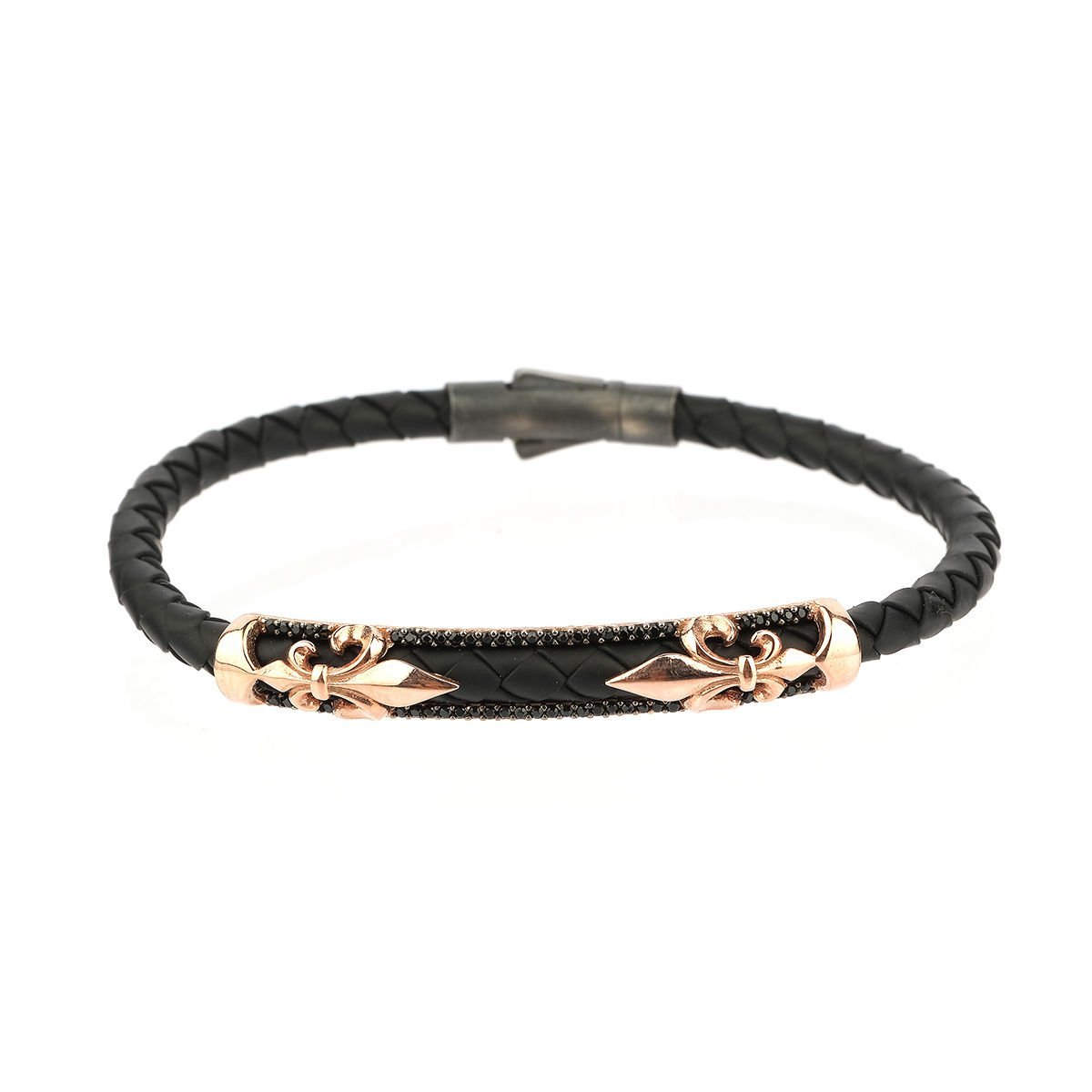 Fleur de Lis (Fransız Lalesi) Figürlü Gümüş Bileklik