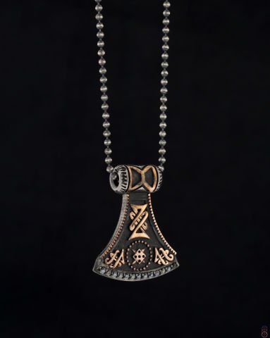 Balta Figürlü Kolye