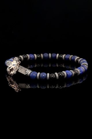 Lapis Taşı Aslan Figürlü Bileklik