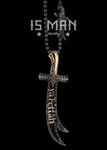 Ya Fettah Yazılı Zülfikar Kolye