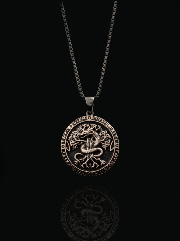 Yggdrasil & Níðhöggr Kolye