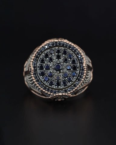 Allah ve Muhammed Yazılı Taşlı Yüzük