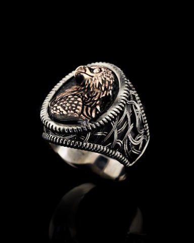 Kartal Figürlü Yüzük