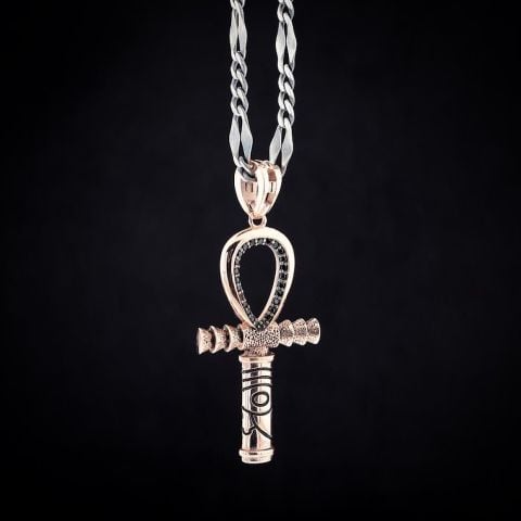 Ankh(Nil Anahtarı) Figürlü Kolye