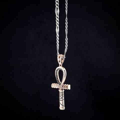 Ankh(Nil Anahtarı) Figürlü Kolye