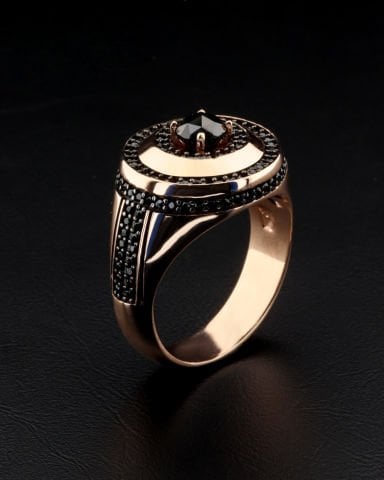 Oval Form Taşlı Yüzük