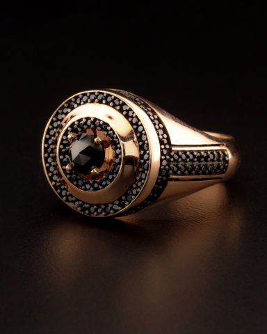 Oval Form Taşlı Yüzük