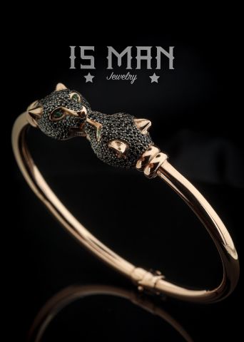 Panter Figürlü Bileklik