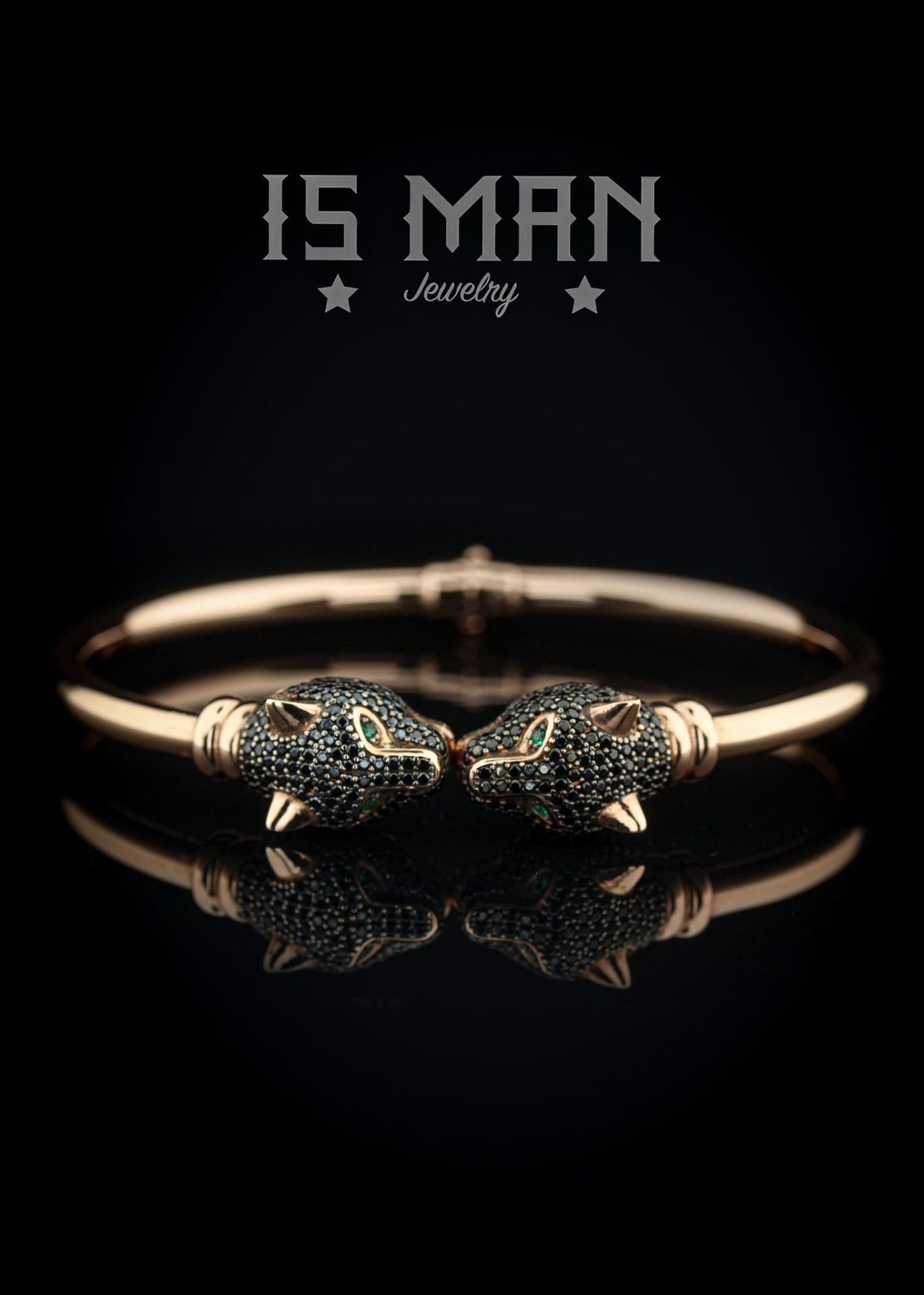 Panter Figürlü Bileklik