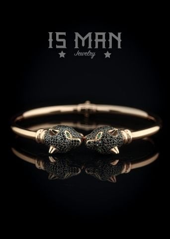 Panter Figürlü Bileklik