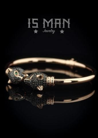 Panter Figürlü Bileklik