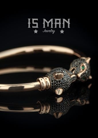 Panter Figürlü Bileklik