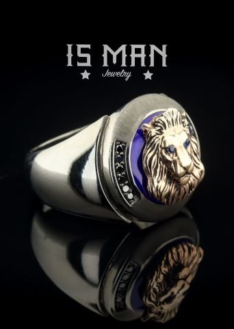 Aslan Figürlü Yüzük