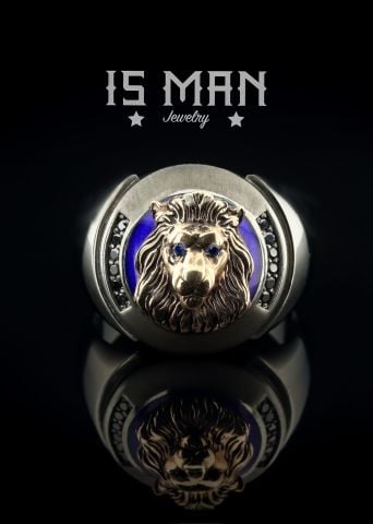 Aslan Figürlü Yüzük