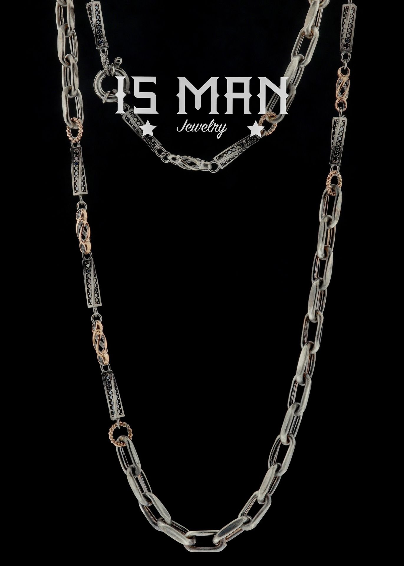 -YENİ-Modern Tasarım Gümüş Zincir Koleksiyonu 07