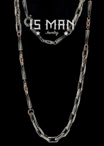 -YENİ-Modern Tasarım Gümüş Zincir Koleksiyonu 07