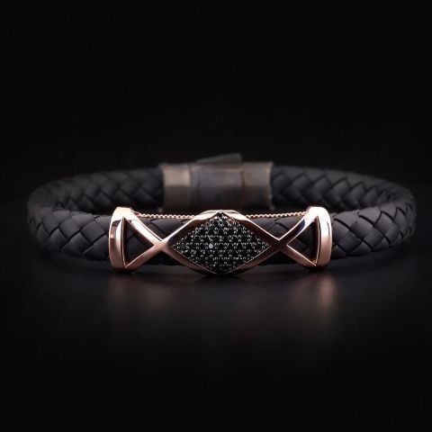 Deri Örgü Kordon Bileklik