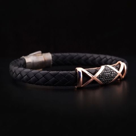 Deri Örgü Kordon Bileklik