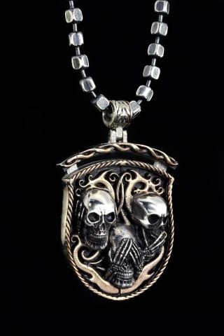 Üç Maymun Figürlü Kolye