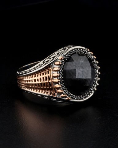 Kedi Gözü Taşlı Yüzük