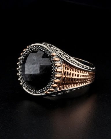 Kedi Gözü Taşlı Yüzük