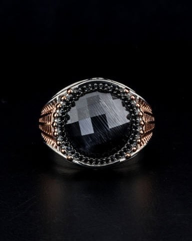 Kedi Gözü Taşlı Yüzük