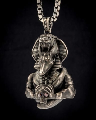 Anubis Figürlü Kolye