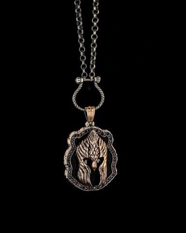 Kartal Miğfer Figürlü Kolye