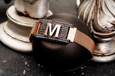 Harf İşli Çelik Örgü Kordon Bileklik