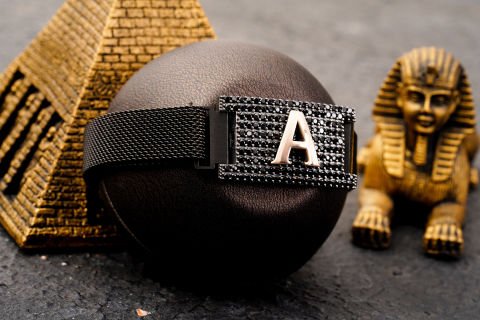 Harf İşli Çelik Örgü Kordon Bileklik