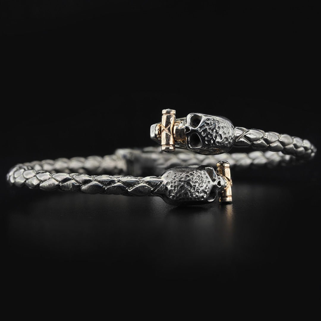 Kurukafa Figürlü Kelepçe Bileklik