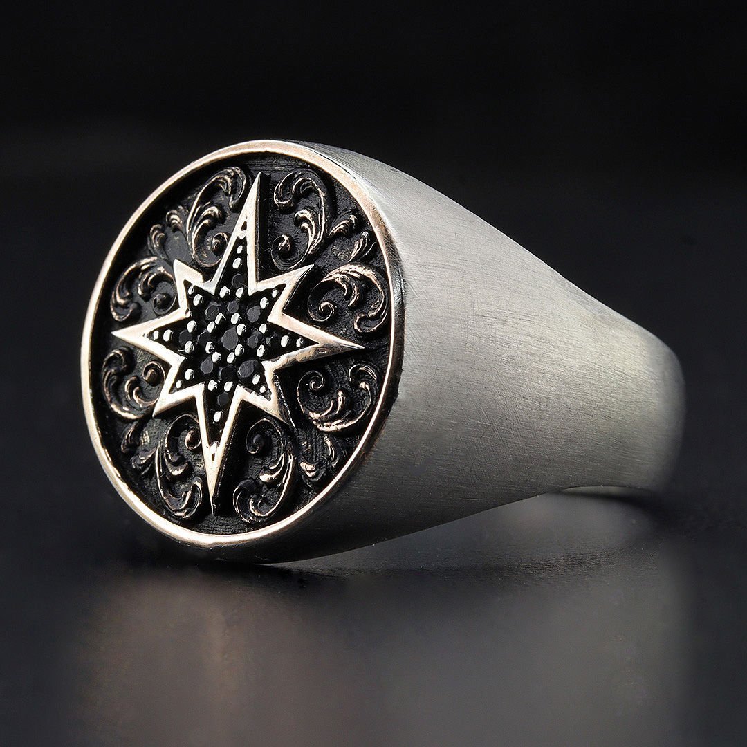 Kutup Yıldızı Figürlü Yüzük