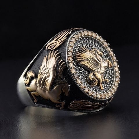 Burak(Kanatlı At) Tasvirli Yüzük