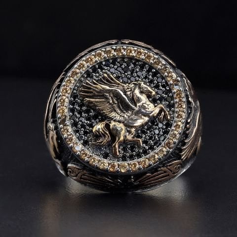 Burak(Kanatlı At) Tasvirli Yüzük