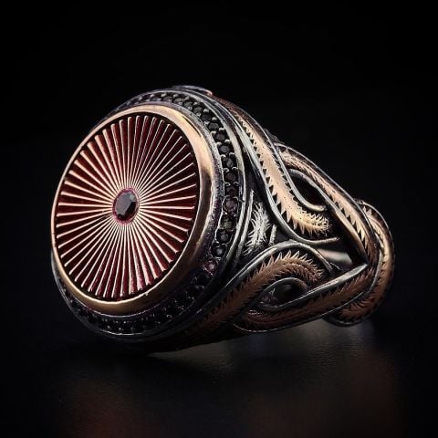 Yaşam Çarkı Figürlü Yüzük