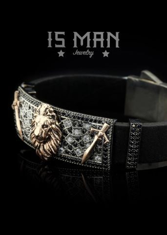 Aslan Ve Kılıç Figürlü Bileklik