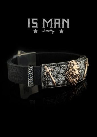 Aslan Ve Kılıç Figürlü Bileklik