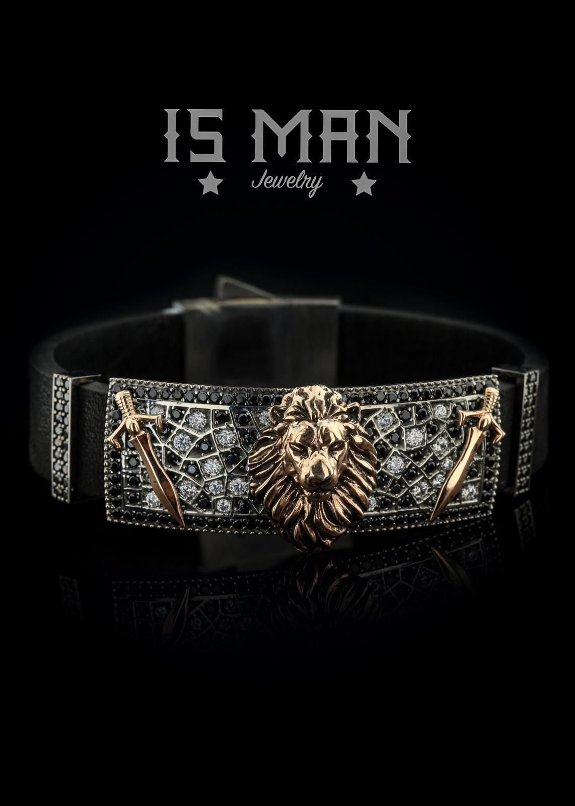 Aslan Ve Kılıç Figürlü Bileklik