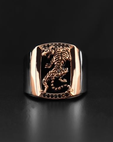 Jaguar Figürlü Yüzük