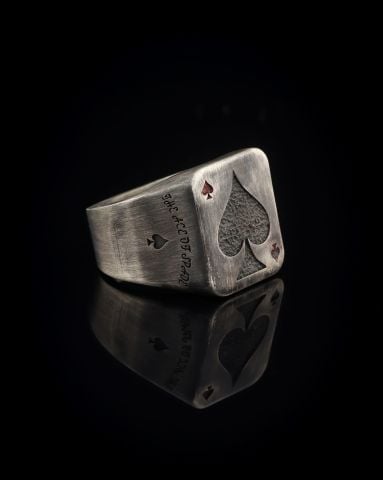 Maça Ası Figürlü Yüzük-02