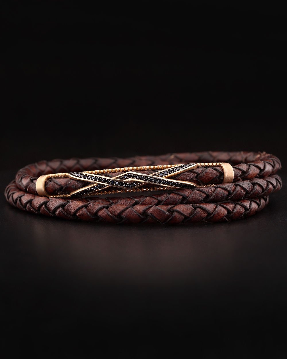 Örgü Kordon Dolama Gümüş Bileklik