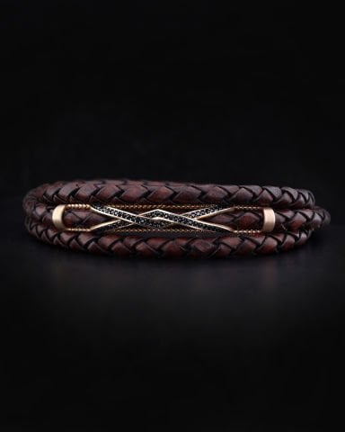 Örgü Kordon Dolama Gümüş Bileklik