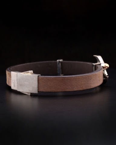 Balta Figürlü Gümüş Bileklik