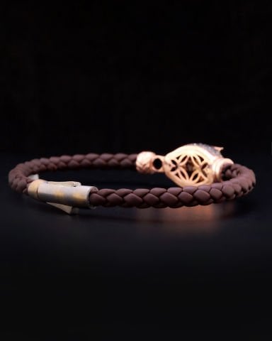 Üç Boyutlu Panter Gümüş Bileklik