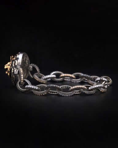 Aslan Figürlü Gümüş Bileklik