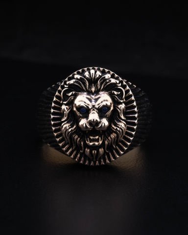Aslan Figürlü Yüzük