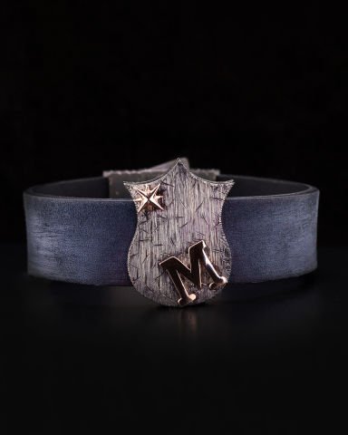 Harf Ve Kalkan Figürlü Gümüş Bileklik