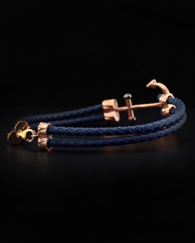 Çapa Figürlü Gümüş Bileklik