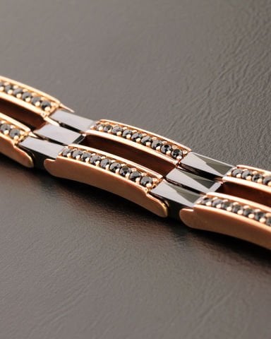 Seramik Taşlı Gümüş Bileklik